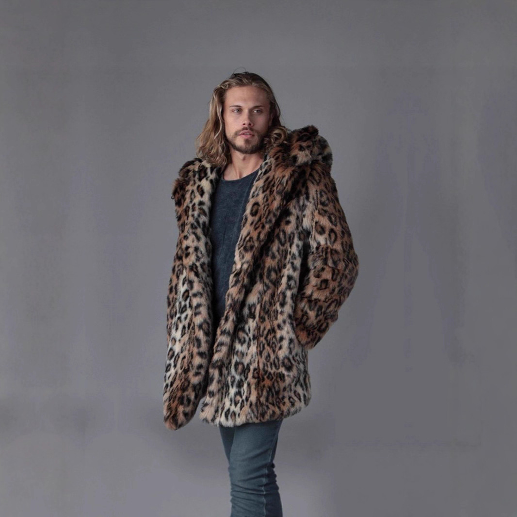 Jaket Bulu Imitasi Pria Mantel - Winter Clothing Matching ulasan dan harga