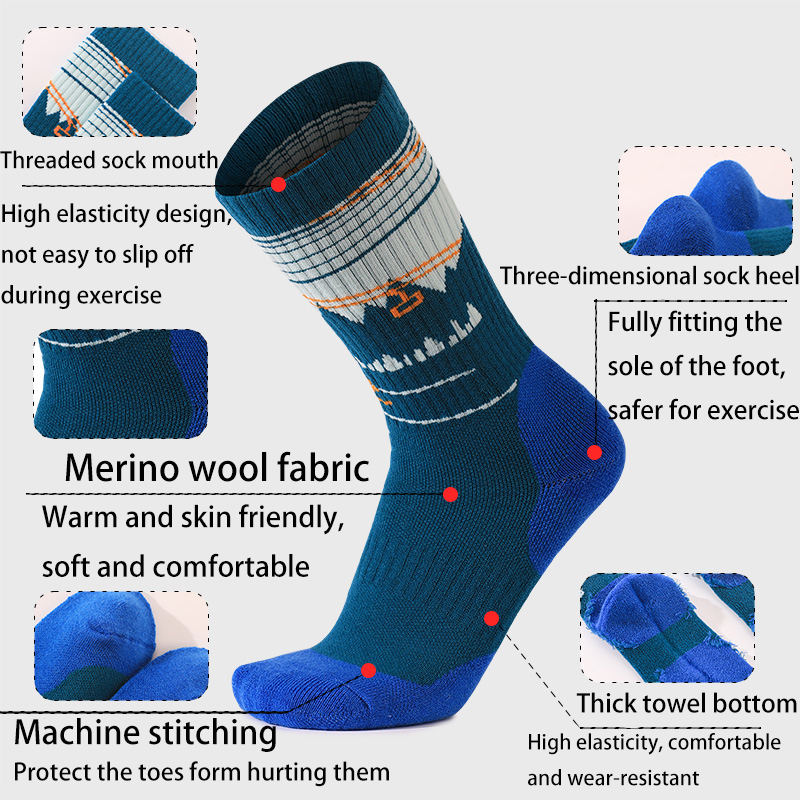 1 Pasang Kaus Kaki Ski Wol Mer - Thermal Sock Merino ulasan dan harga