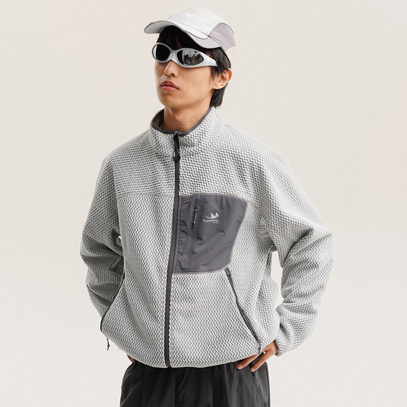 Jaket Bulu Polar Bergaris Berg - Wool Blend Coat ulasan dan harga