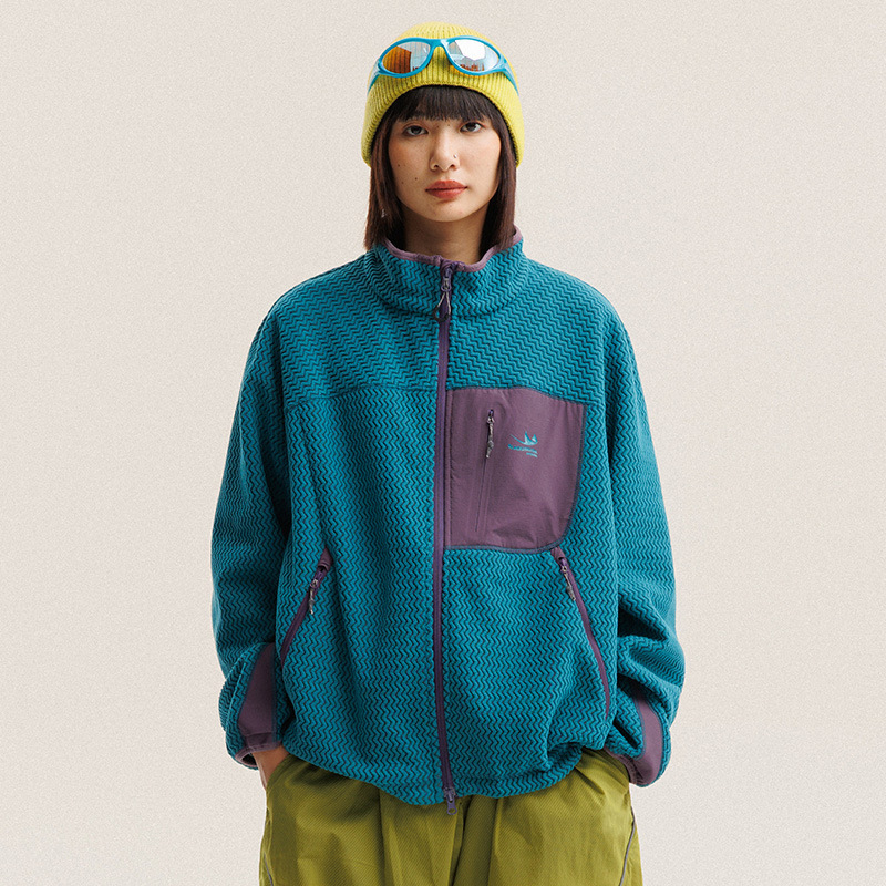 Jaket Bulu Polar Bergaris Berg - Wool Blend Coat ulasan dan harga