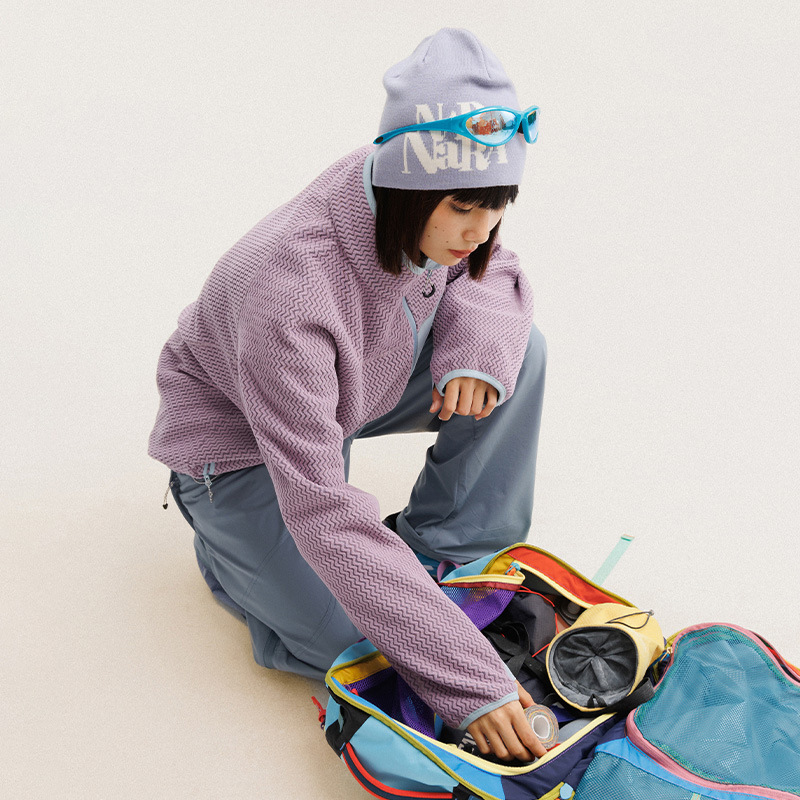 Jaket Bulu Polar Bergaris Berg - Wool Blend Coat ulasan dan harga