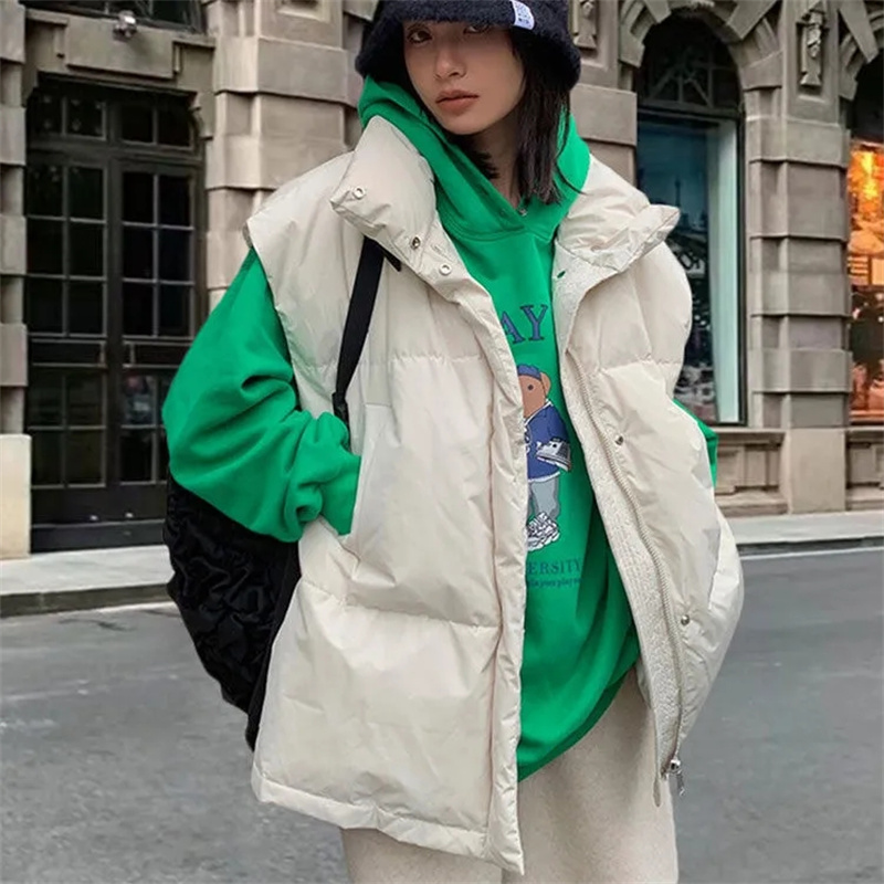 Jaket bantalan rompi tanpa len - Puffer Jacket Women Down ulasan dan harga