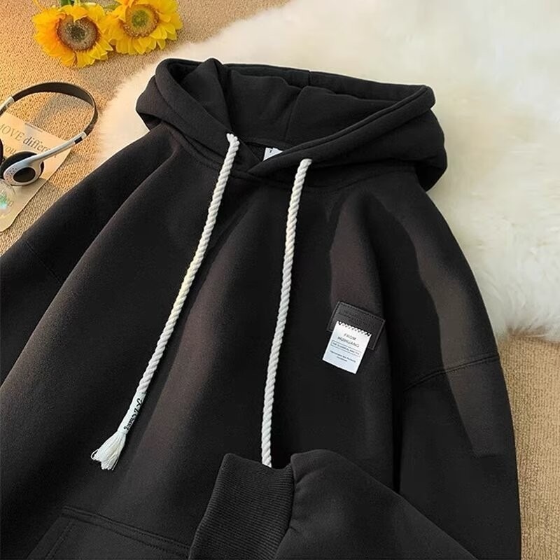 Hoodie Pria Pakaian Fashion La - Winter Clothing Label ulasan dan harga