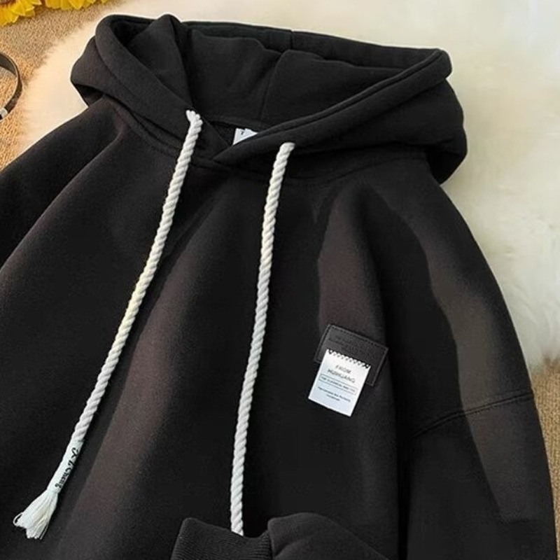 Hoodie Pria Pakaian Fashion La - Winter Clothing Label ulasan dan harga