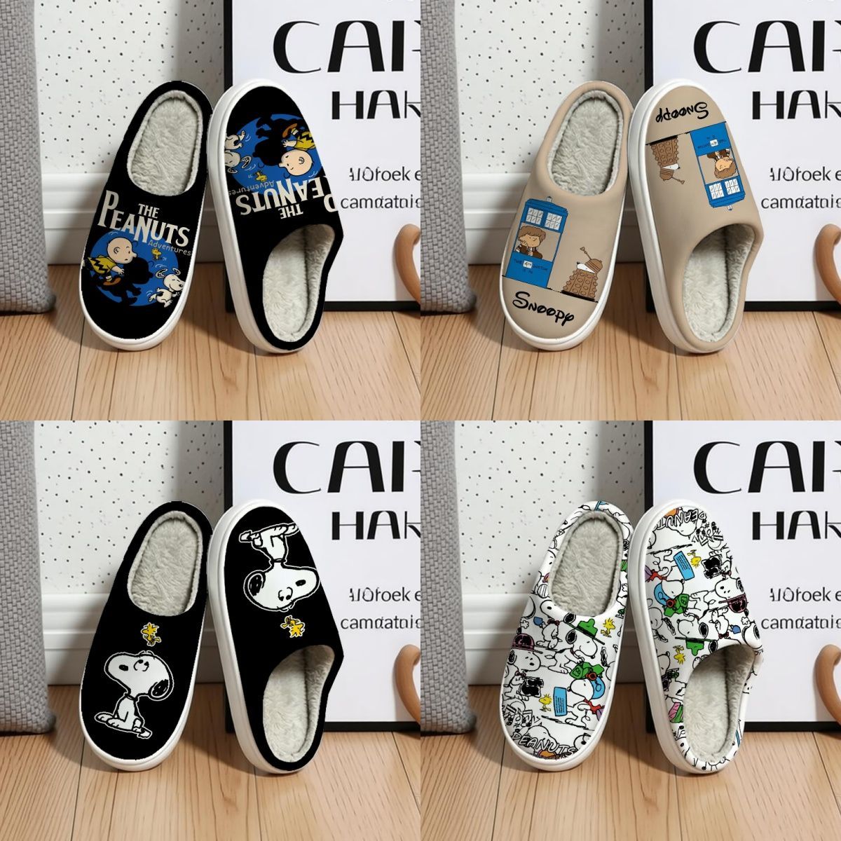 Sandal Katun Kartun Snoopy Pea - Winter Clothing Anime ulasan dan harga
