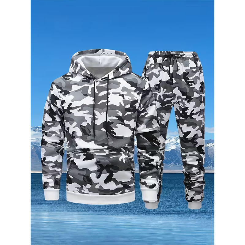 Set Hoodie dan Celana Motif Ka - Winter Clothing Hoodie ulasan dan harga