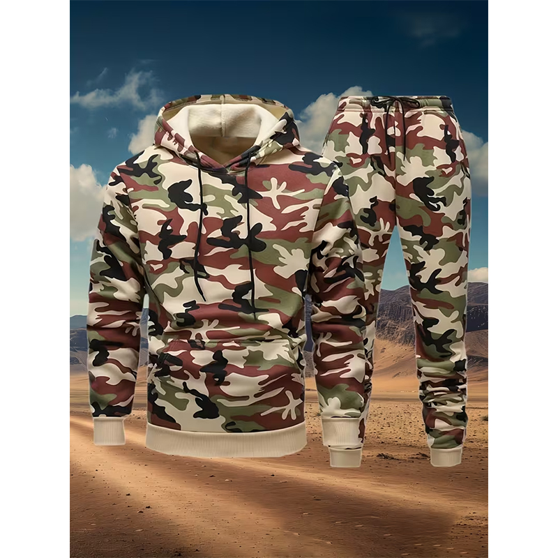 Set Hoodie dan Celana Motif Ka - Winter Clothing Hoodie ulasan dan harga