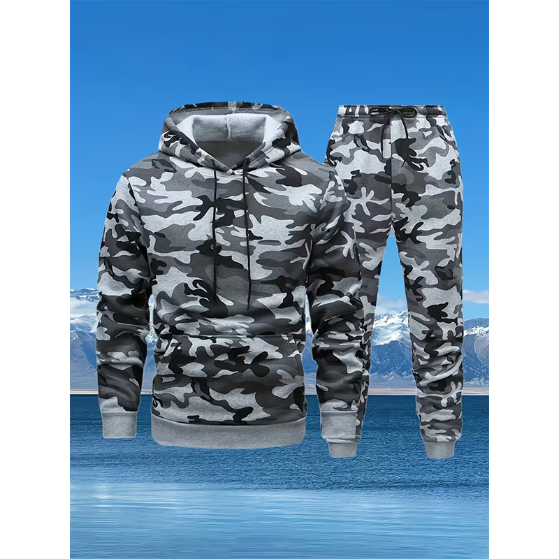 Set Hoodie dan Celana Motif Ka - Winter Clothing Hoodie ulasan dan harga