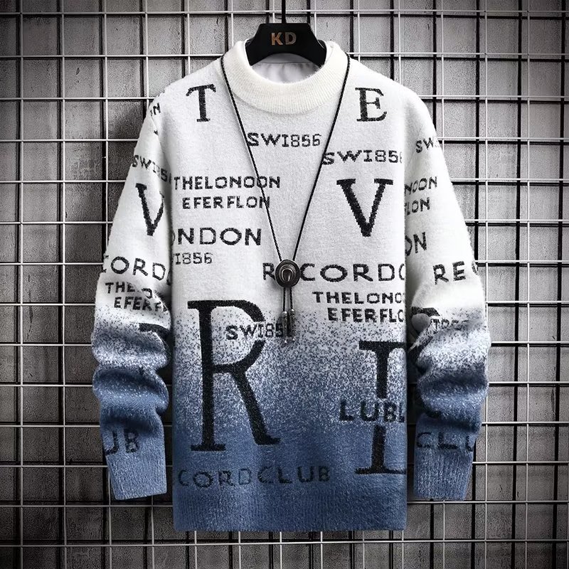Sweter Pria Musim Gugur Musim  - Winter Clothing English ulasan dan harga