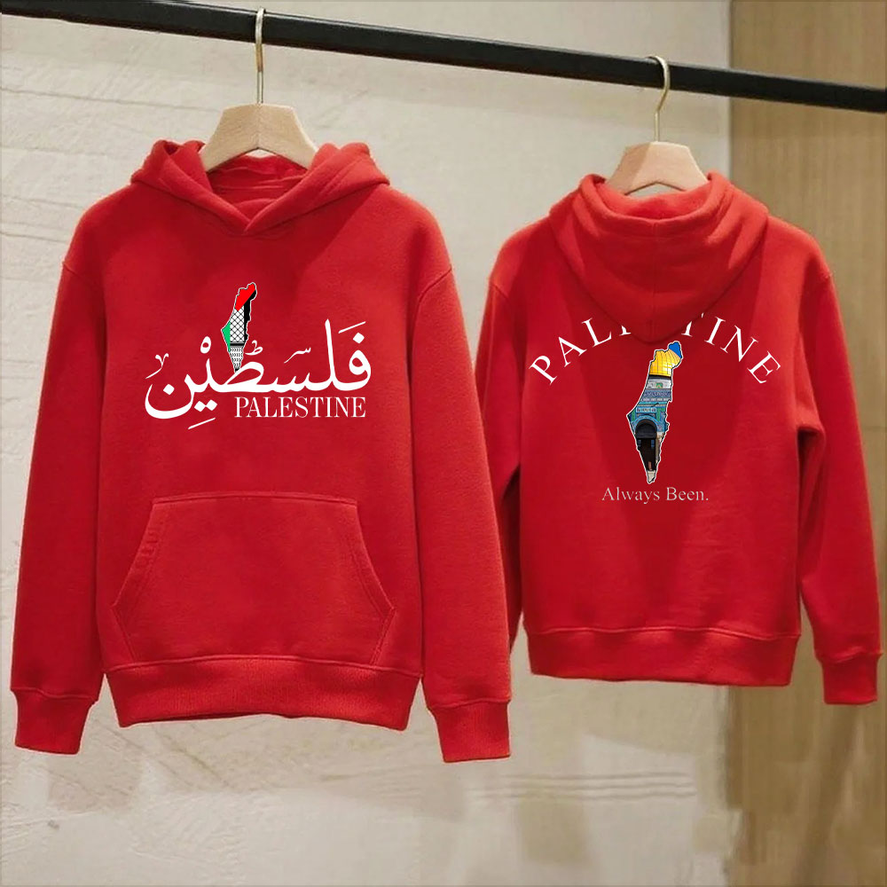 Hoodie Palestina Desain Cetak  - Winter Clothing Name ulasan dan harga