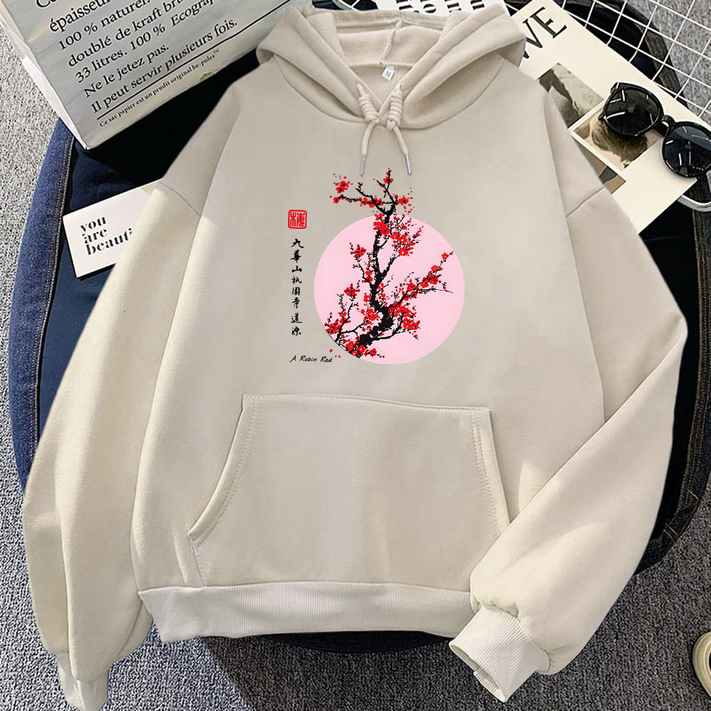 Jaket Hoodie motif Sakura meka - Winter Clothing Yellowknife ulasan dan harga
