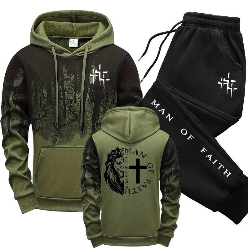 Setelan Pria Motif Man of Fait - Winter Clothing Hoodie ulasan dan harga