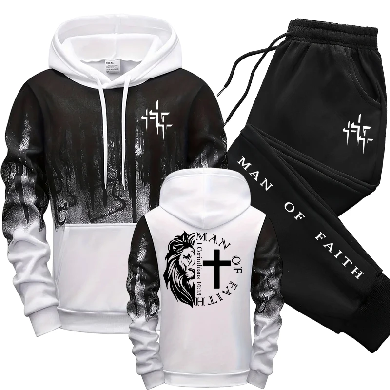 Setelan Pria Motif Man of Fait - Winter Clothing Hoodie ulasan dan harga