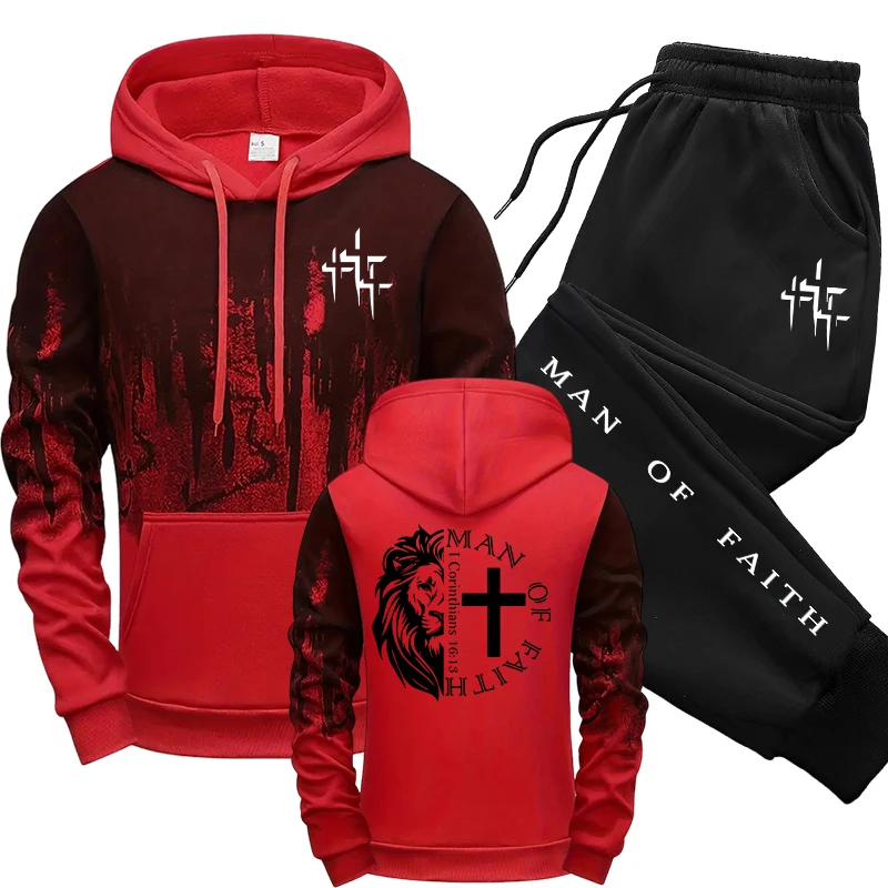 Setelan Pria Motif Man of Fait - Winter Clothing Hoodie ulasan dan harga