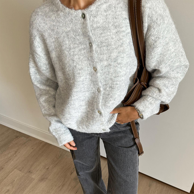 TARUXY Kardigan Rajut Berbulu  - Wool Blend Coat ulasan dan harga