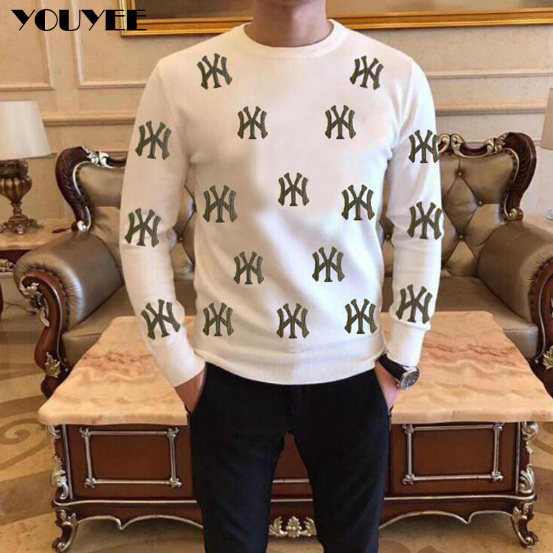 Sweter Pria Fashion Kasual Ber - Winter Clothing English ulasan dan harga