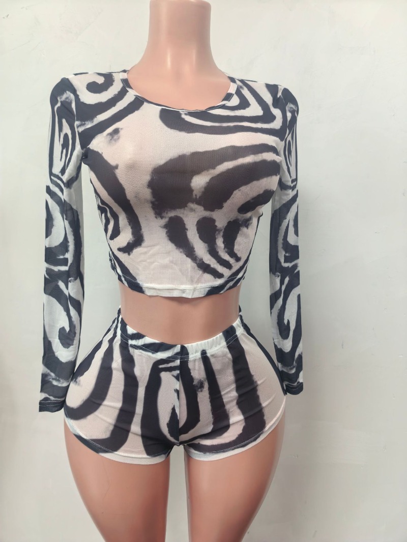 Setelan Celana Pendek Bergaris - Winter Clothing Matching ulasan dan harga